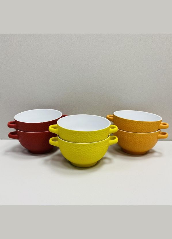 Набір керамічних бульйонниць з ручками 650 мл 20115/88377 Interos (323483212)