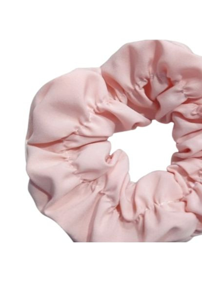 Гумка для волосся рожева жатка з софтової тканини 11 см Hand Made Handmade (368772314)