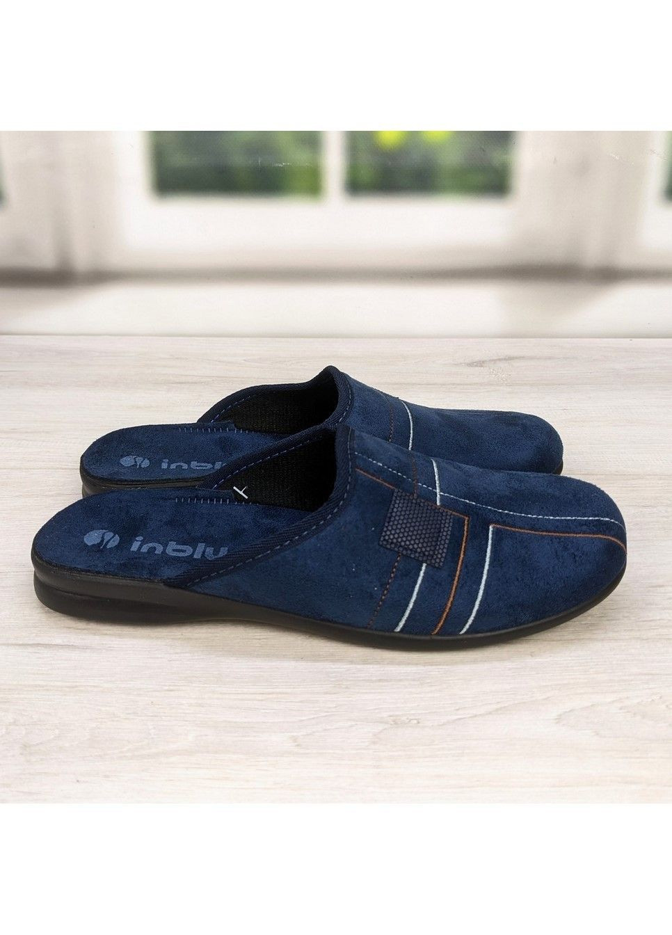 Синие тапочки мужские комнатные Inblu