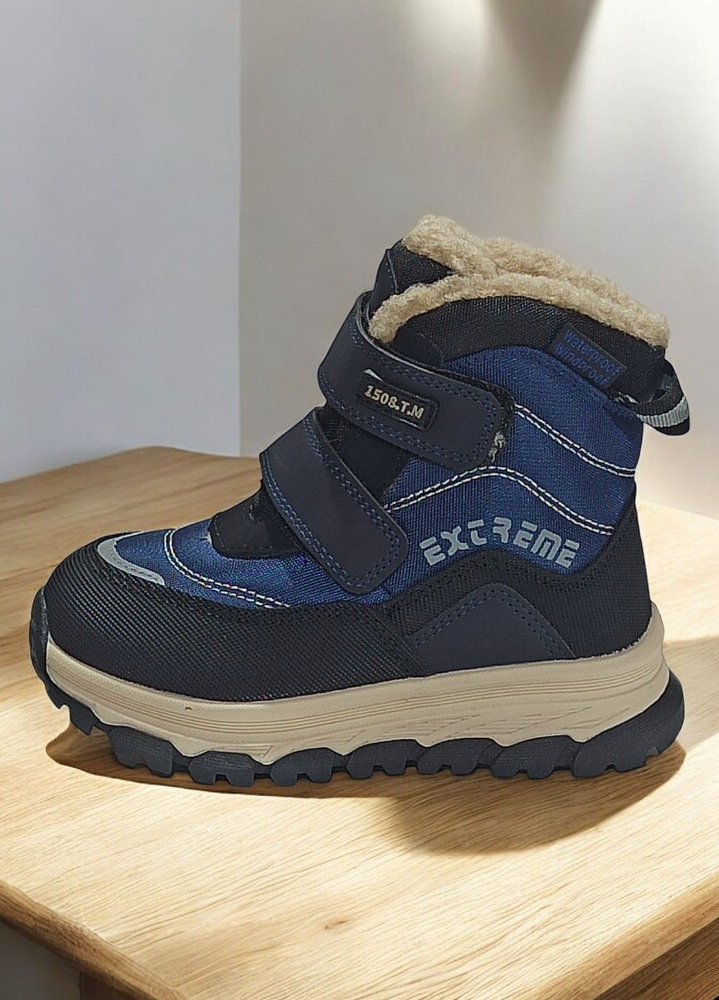 Термо черевики дутики зимові для хлопчика на овчині липучках BIKI 11200E Tom.M (305391859)