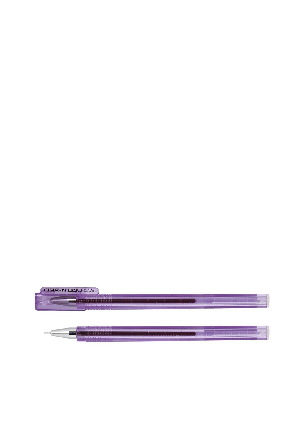 Ручка гелева PIRAMID 0,5 мм. колір фіолетовий CB-00282495 ECONOMIX (347586068)
