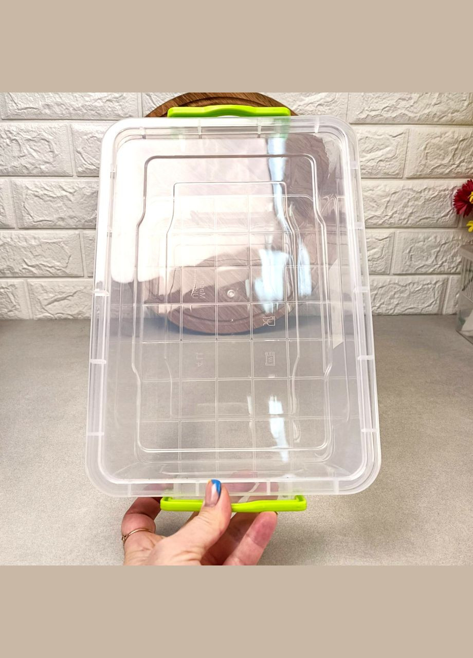 Большой пластиковый пищевой контейнер 12.5л ELIT Ал-Пластик (366818203)