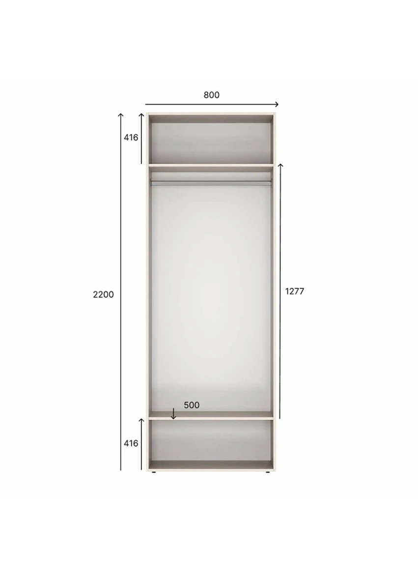 Шафа розпашна комбінована з антресоллю №4 Light 2000х2500х500 (A1LTK0414000000) Art In Head (391181874)