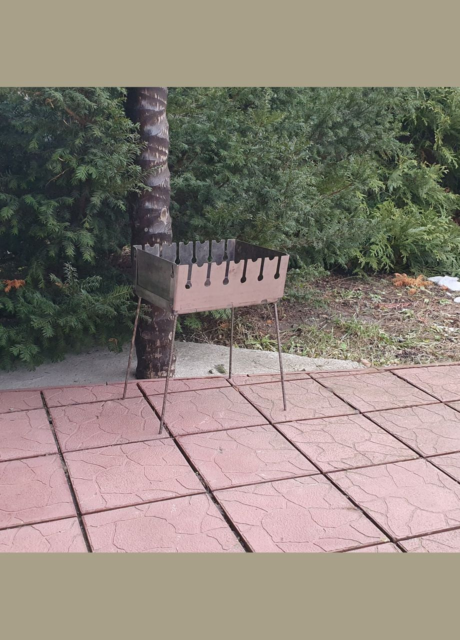 Разборный мангал чемодан на 6 шампуров. No Brand (348334688)