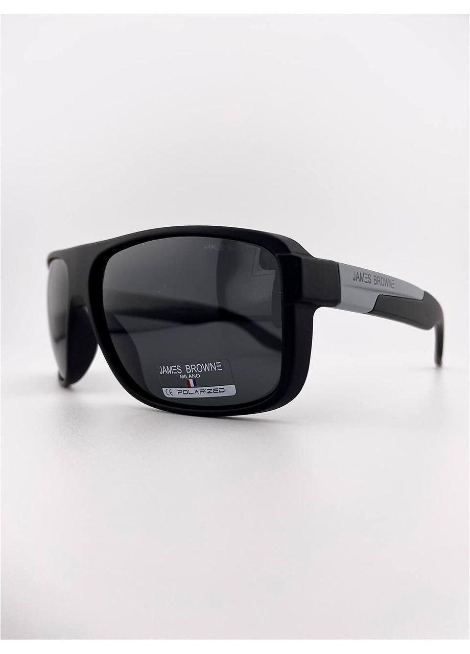 Чоловічі сонцезахисні окуляри чорні JB 370-A-MB\GR-A з Поляризацією James Browne (350887009)