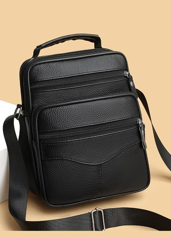 Мужская кожаная сумка-барсетка через плечо черная Bx-56402 Bexhill (359380857)