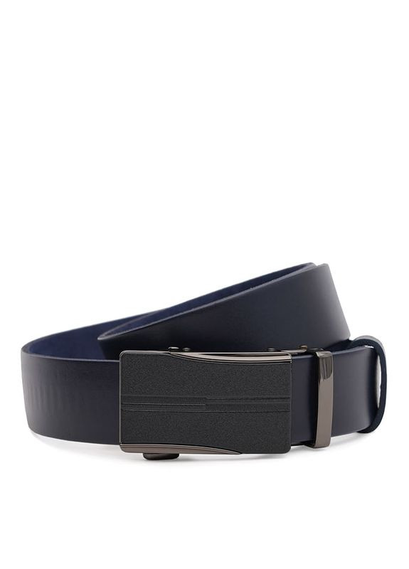 Чоловічий шкіряний ремінь 125v1genav23-navy Borsa Leather (322189806)