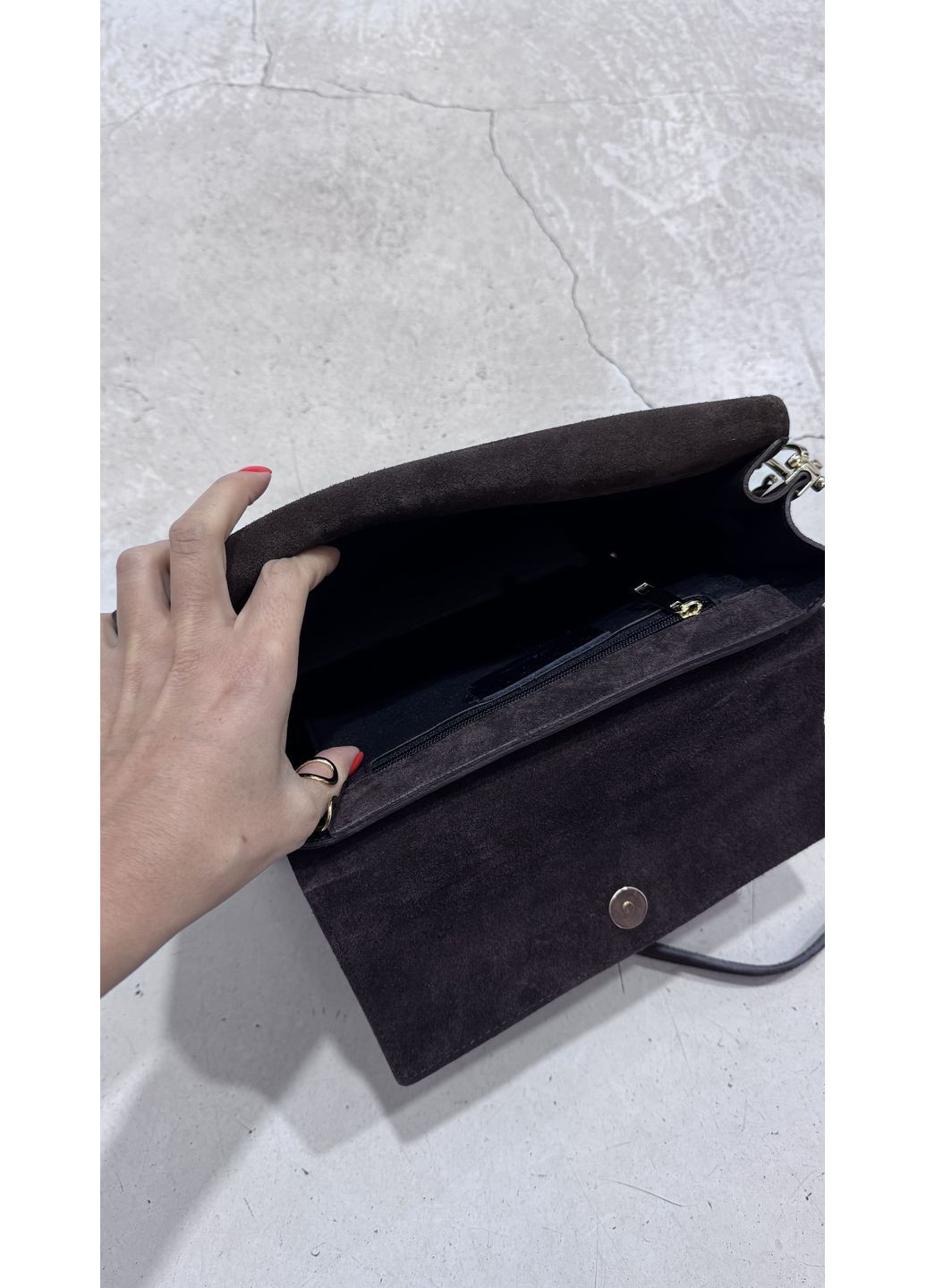 Замшева сумка жіноча No Brand (369726954)