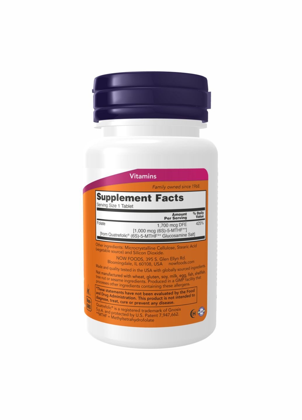 Медицинская добавка для беременных Methyl Folate 1000mcg 90 таблеток без ГМО Now Foods (367957920)