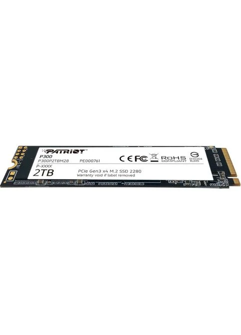 SSD диск P300 2TB M.2 2280 PCIe NVMe 3.0 x4 3D NAND TLC (P300P2TBM28) Patriot (400129250)