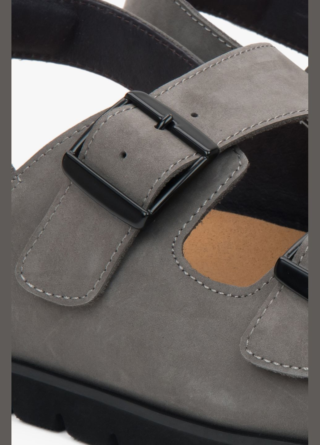 сандалии, цвет серый Estro