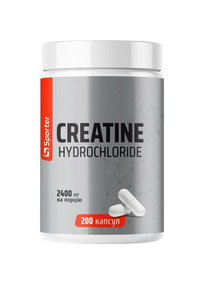 Креатин гидрохлорид Creatine hydrochloride 2400 200 капс. Sporter (348138040)