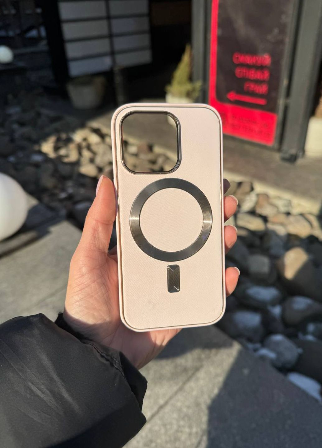 Чохол для iPhone 13 текстильний pink / чохол айфон 13 рожевий No Brand (323038576)