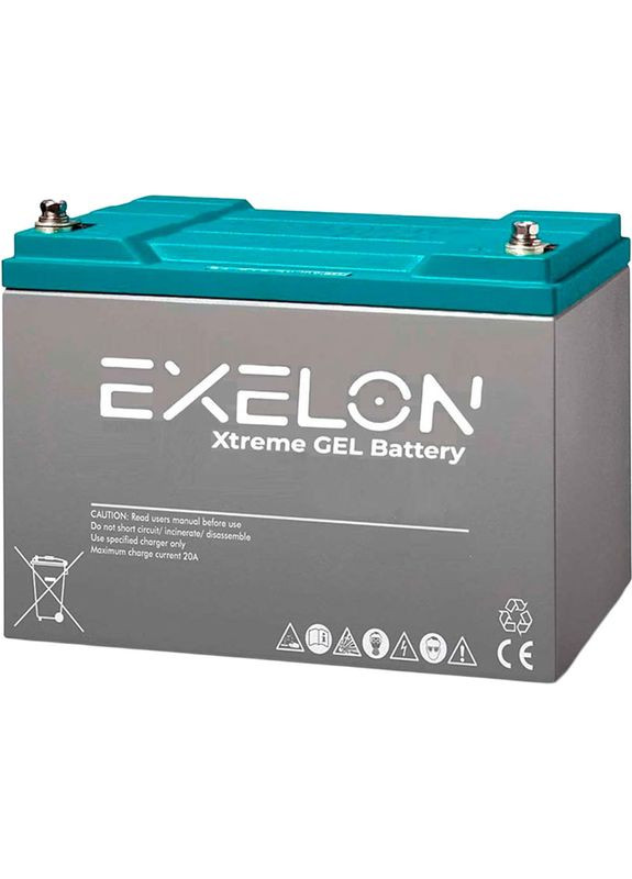 Акумулятор GEL 12V 100Ah Grey (EXG100-12) Exelon (335419384)