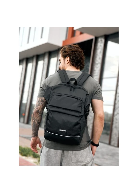 Мужской рюкзак Aura L черный Sambag SB-24651064m (400734523)