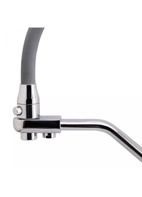 Змішувач для кухні на дві води F4374, сірий/хром Frap (371644827)