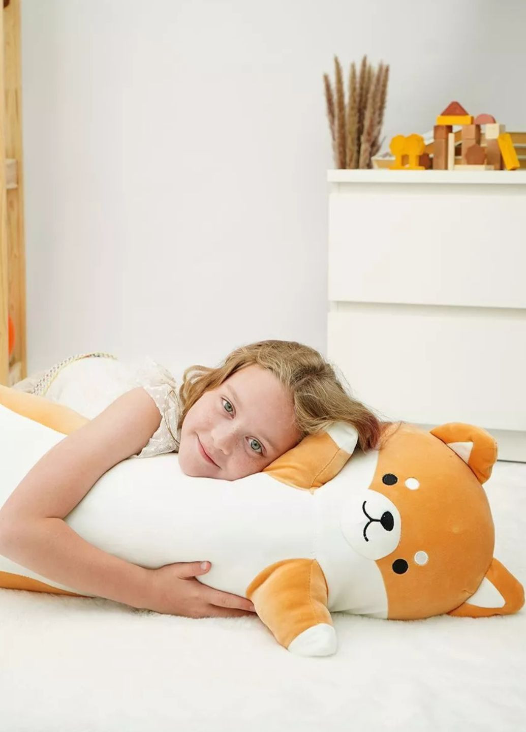 Мягкая игрушка корги удлинённая 100 см собака-батон My Kigu (370952748)