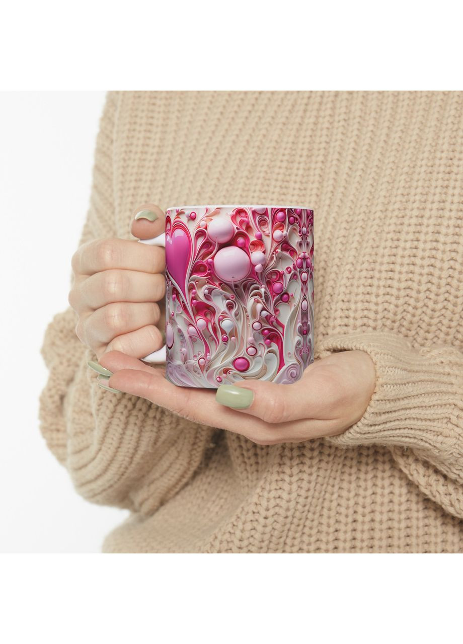 Керамічна чашка з дизайном "Палітра сердець" - 20 No Brand (368671644)