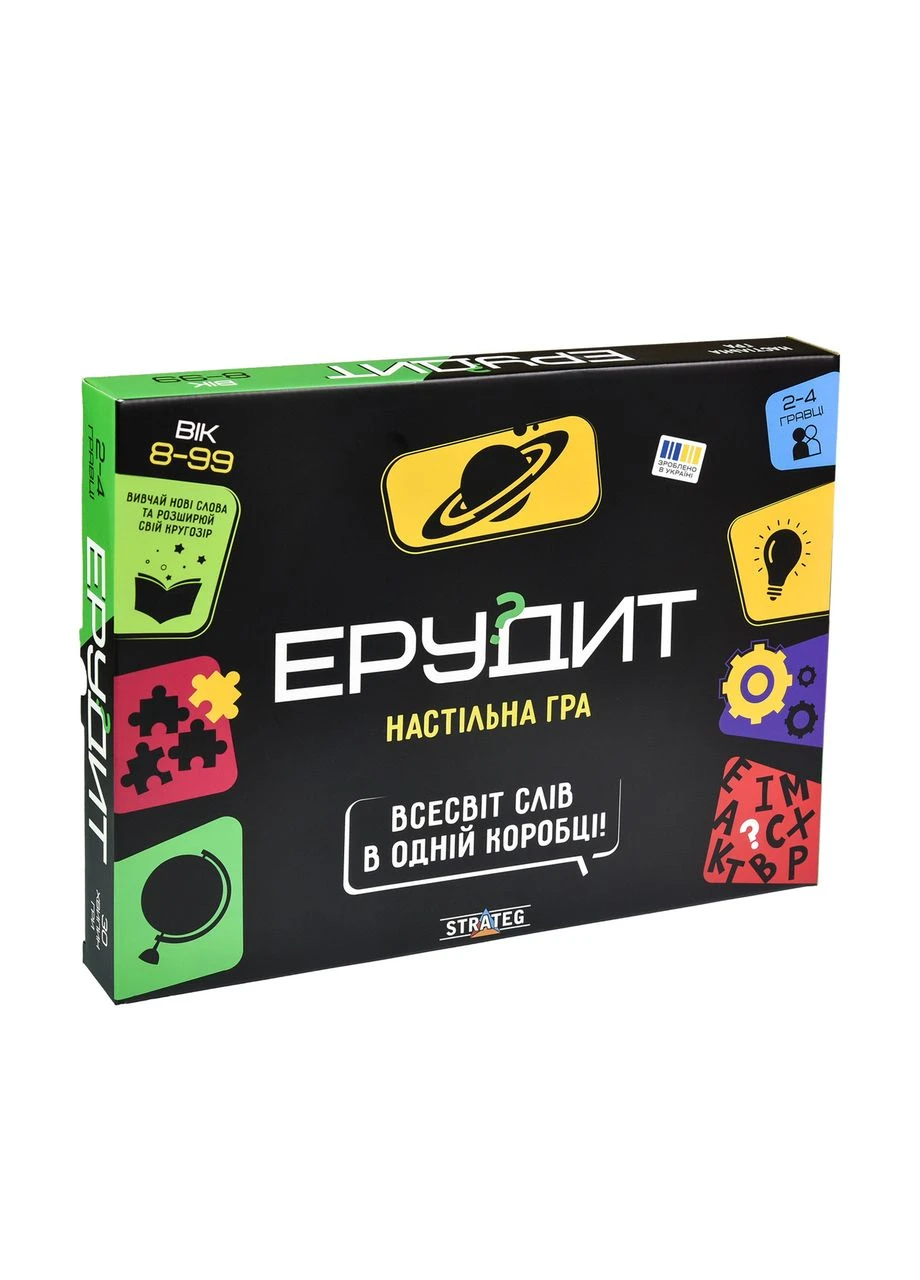 Настольная игра Эрудит на украинском языке 30451 KNZ Strateg (390046082)