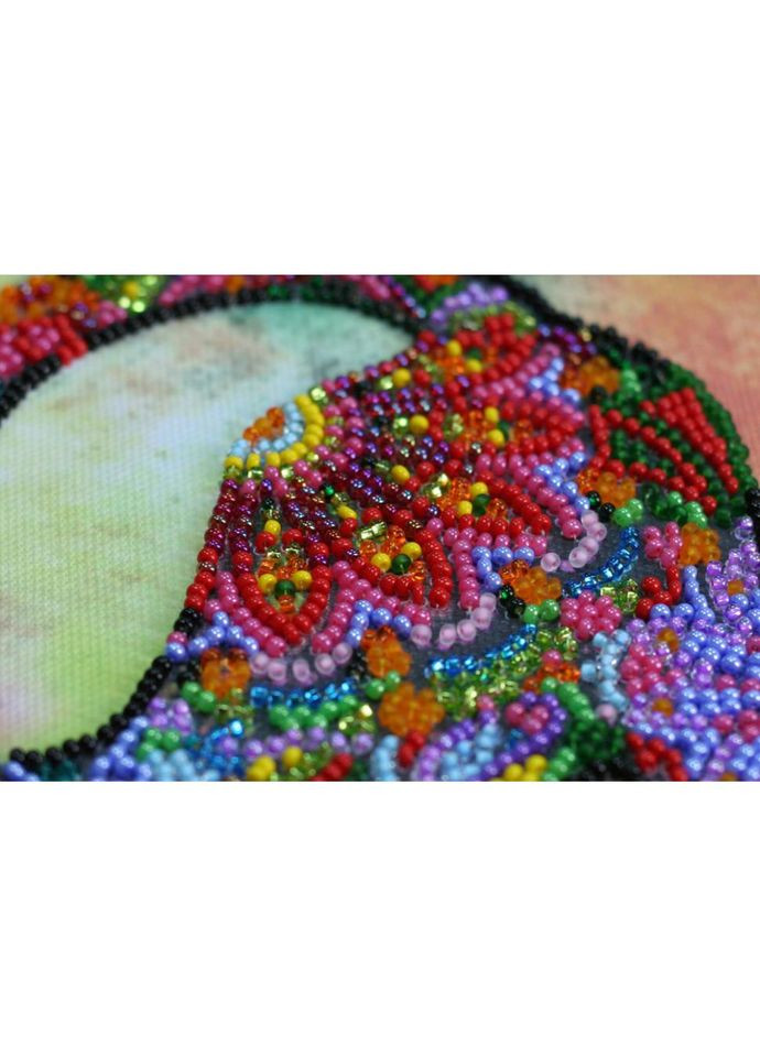 Набір-міді для вишивки бісером "Грайливе кошеня" AMB-060 20х20 см No Brand (330607800)