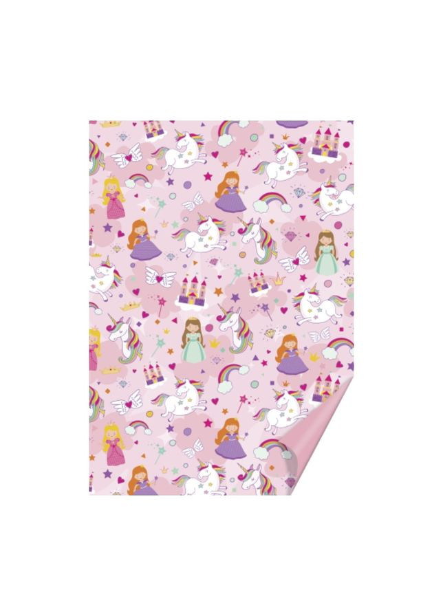 Папір з малюнком "Єдиноріг і принцеса" 21х29,7см 300г/м2 Heyda (362586594)