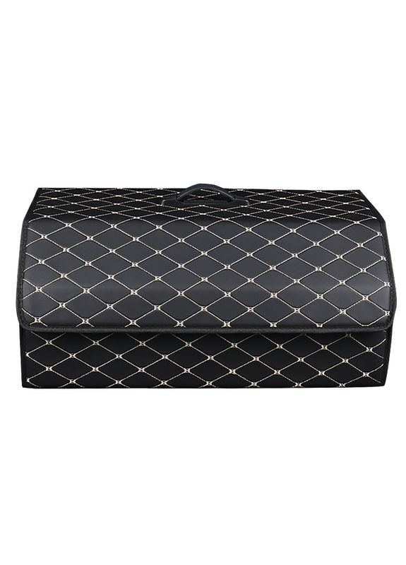 Автомобільний органайзер XY0-52 Black-Gold компактний місткий з ручкою 5 шт. Lesko (352011929)