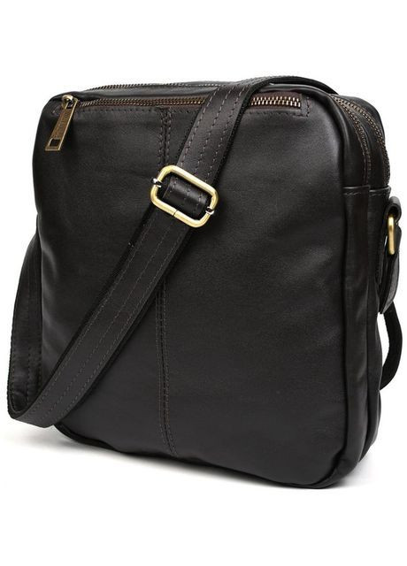 Сумка мессенджер через плечо мужская из натуральной кожи средняя для документов формата А5 или для а Коричневый 35890 TARWA (367040988)