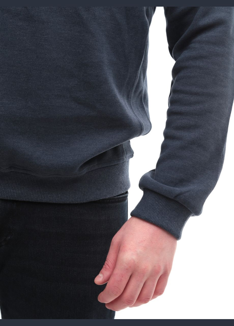 Темно-синий демисезонный джемпер мужской темно-синий прямой однотонный большой размер джемпер Jean Piere Пряма