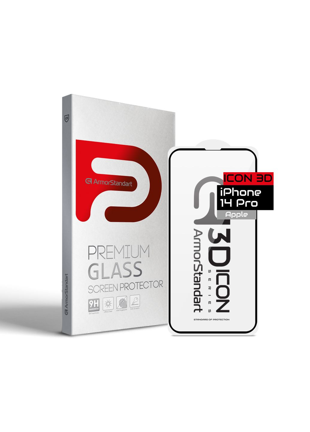 Защитное стекло Icon 3D для Apple iPhone 14 Pro (ARM61972) ArmorStandart (263684028)
