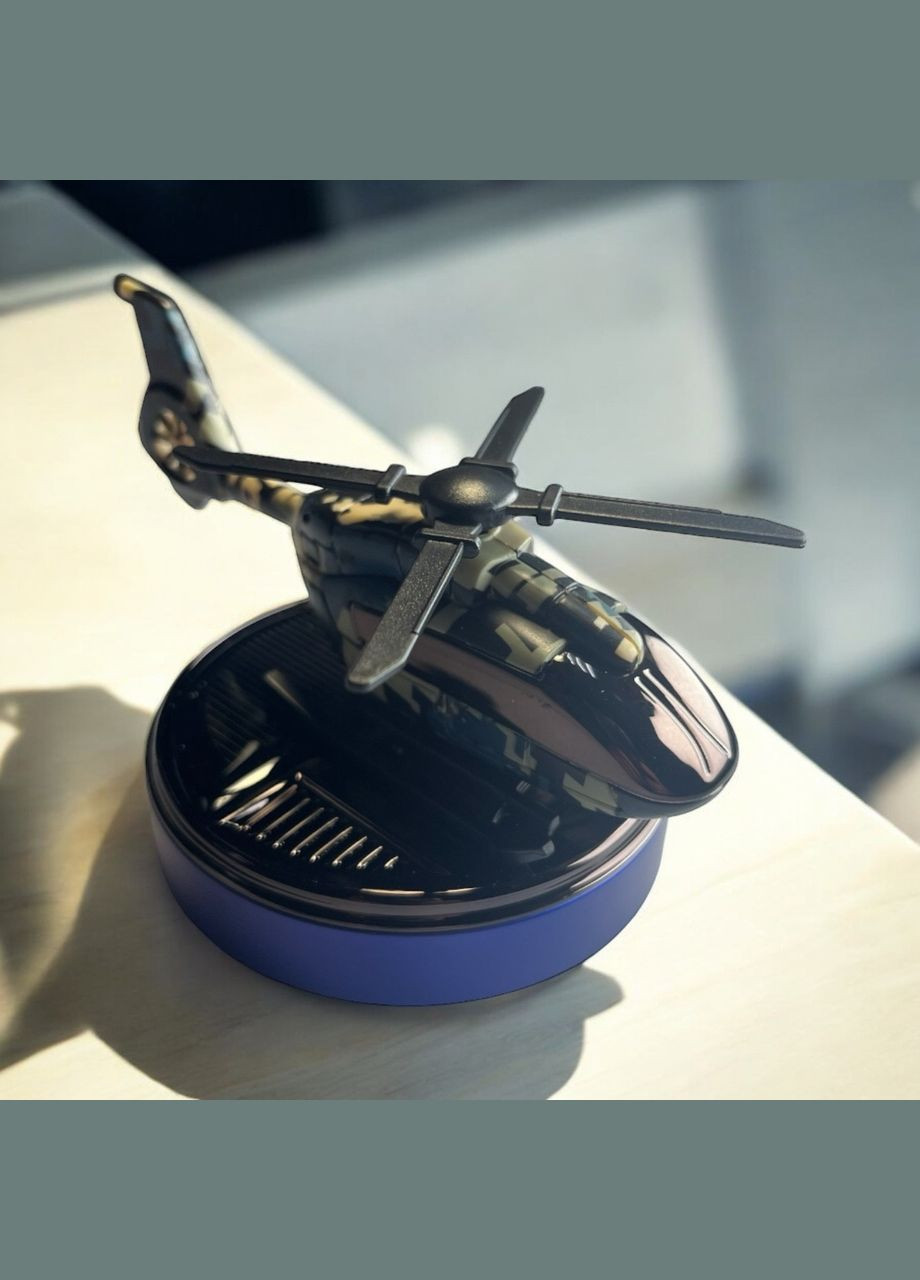 Ароматизатор для автомобіля KS-8 Вертоліт на сонячній батареї. Pixel-blue VHG (360771976)