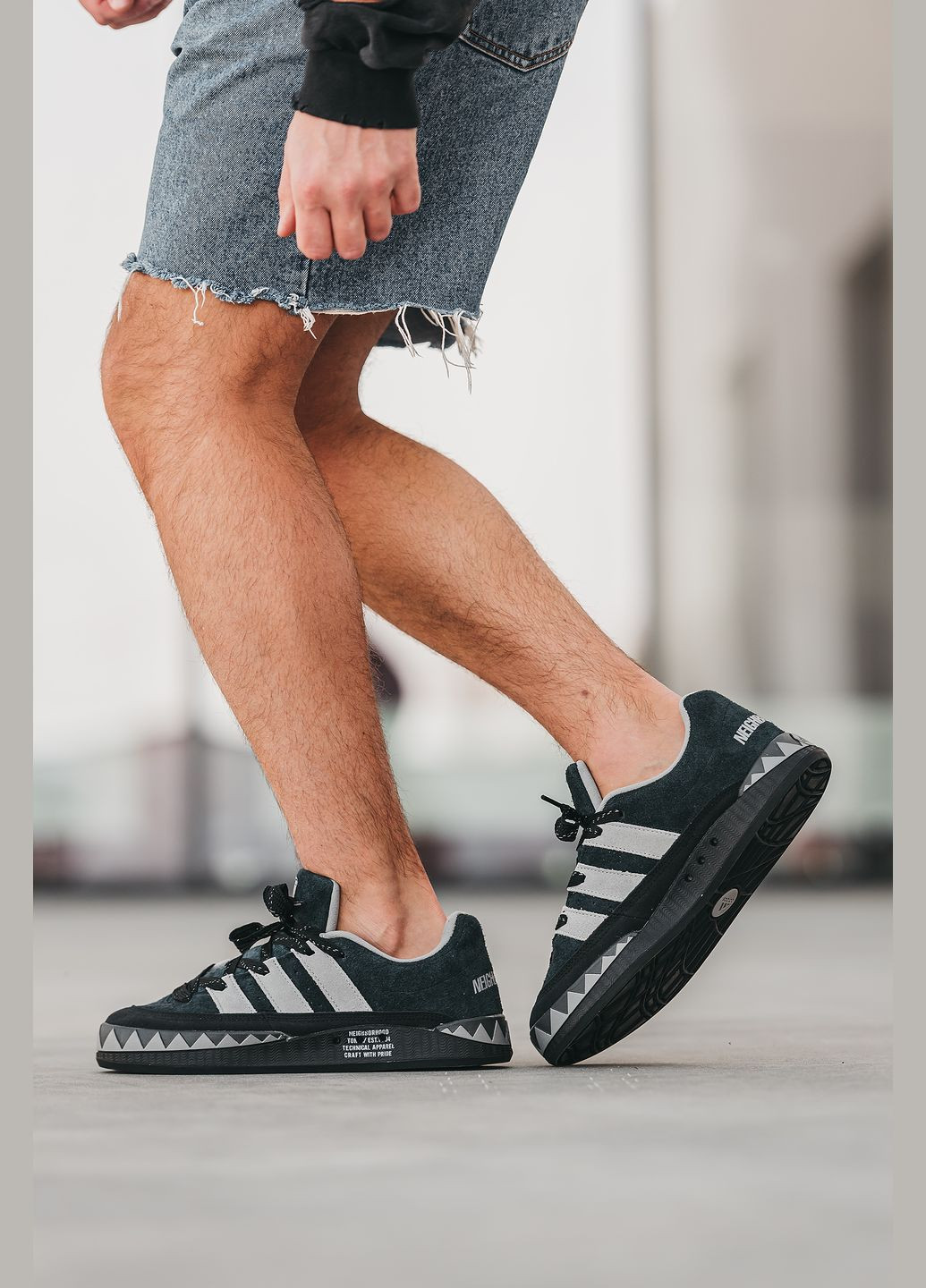 Сірі Осінні кросівки чоловічі adidas adimatic grey | адідас адіматік сірі No Brand