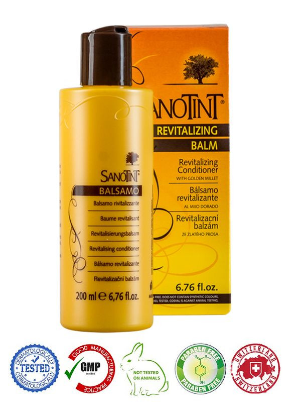 Натуральный швейцарский бальзам для волос всех типов серии СаноТинт/SanoTint Original 200мл GMP Sertified Vivasan (273255321)