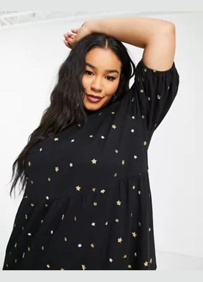 Чорна кежуал сукня Asos зірки
