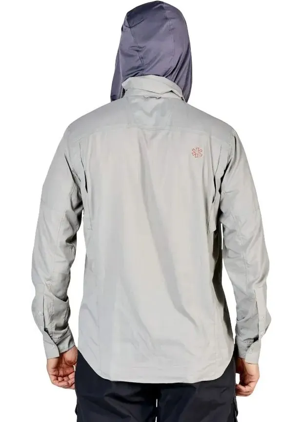 Сіра сорочка focus hood uv nylon ripstop Norfin