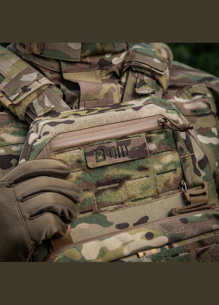 Нашивка група крові B (III) - наскрізна Laser Cut 25х80 Multicam M-TAC (315047096)