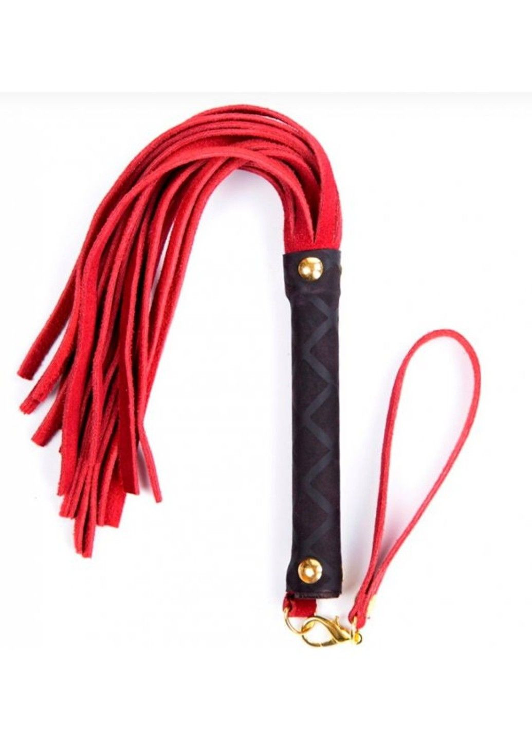 Флоггер Leather flogger S red DS Fetish (292011627)