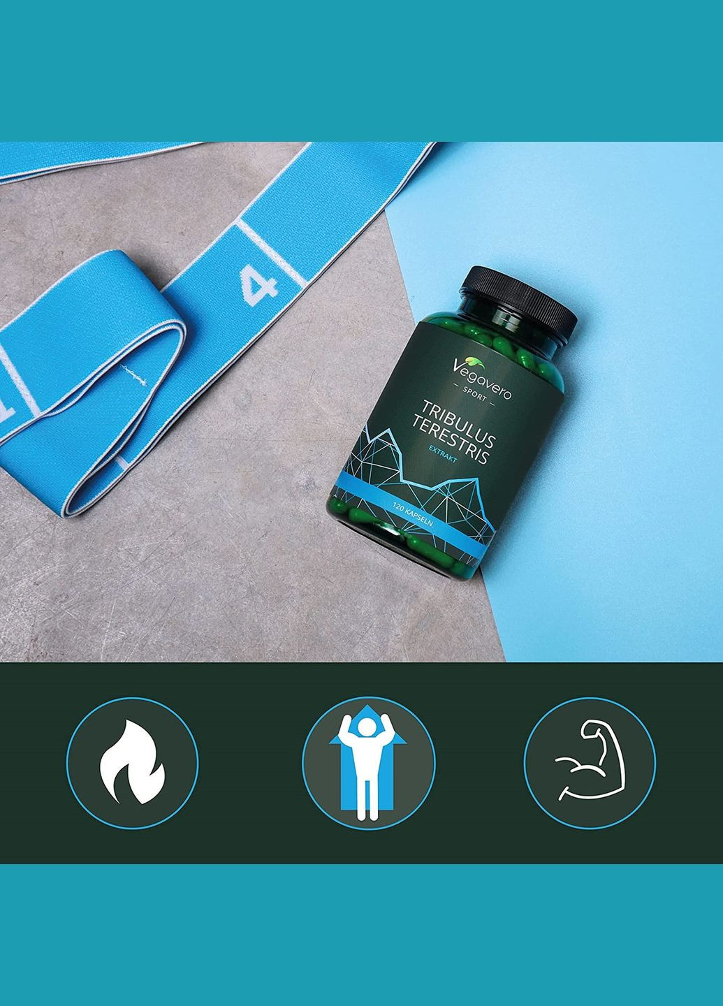 Бустер тестостерона Трибулус наземный (Tribulus Terrestris) 600 мг ® 120 капсул Vegavero (299717761)