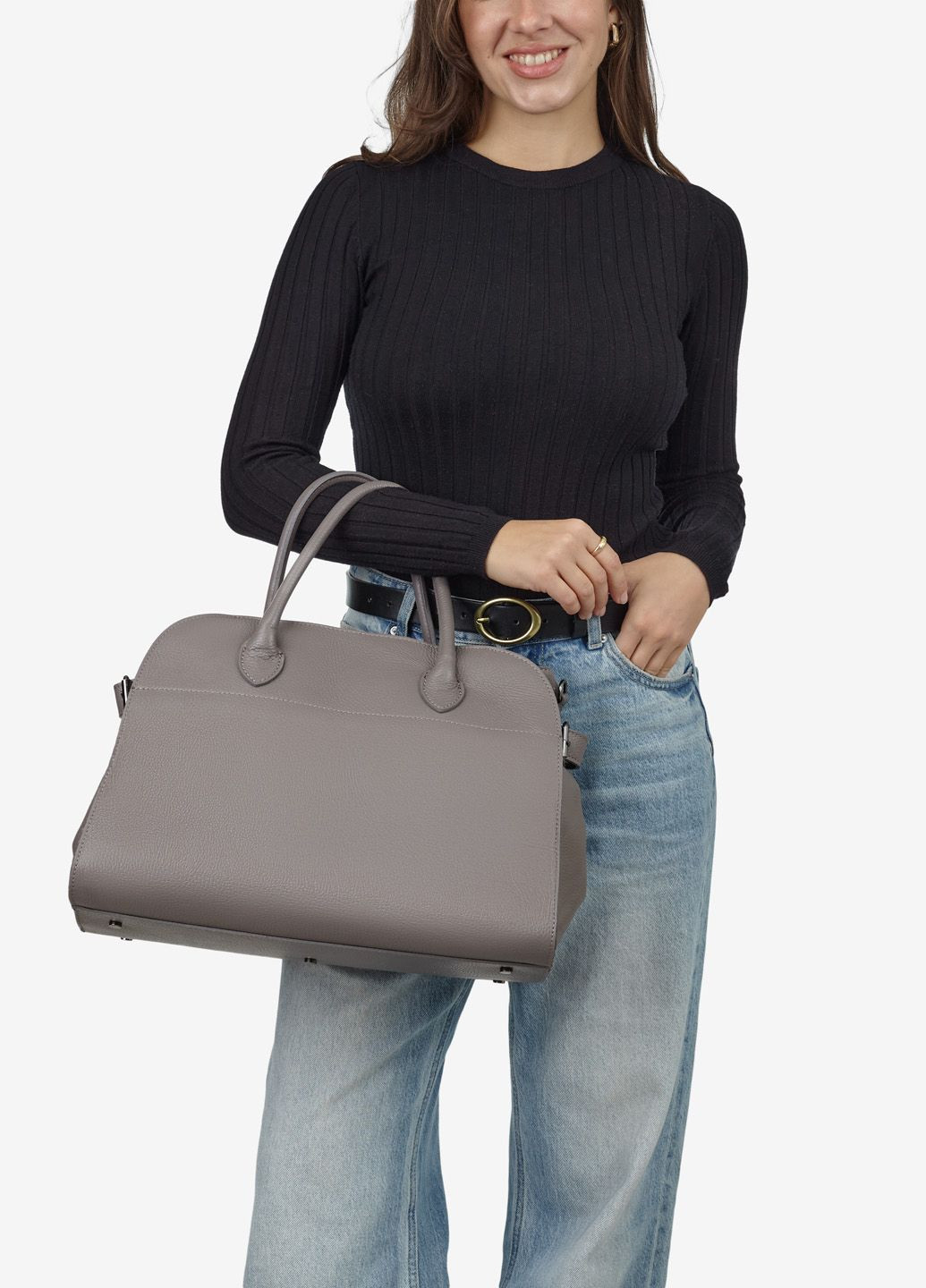 Сумка жіноча шкіряна саквояж велика Travel bag Regina Notte (308338102)