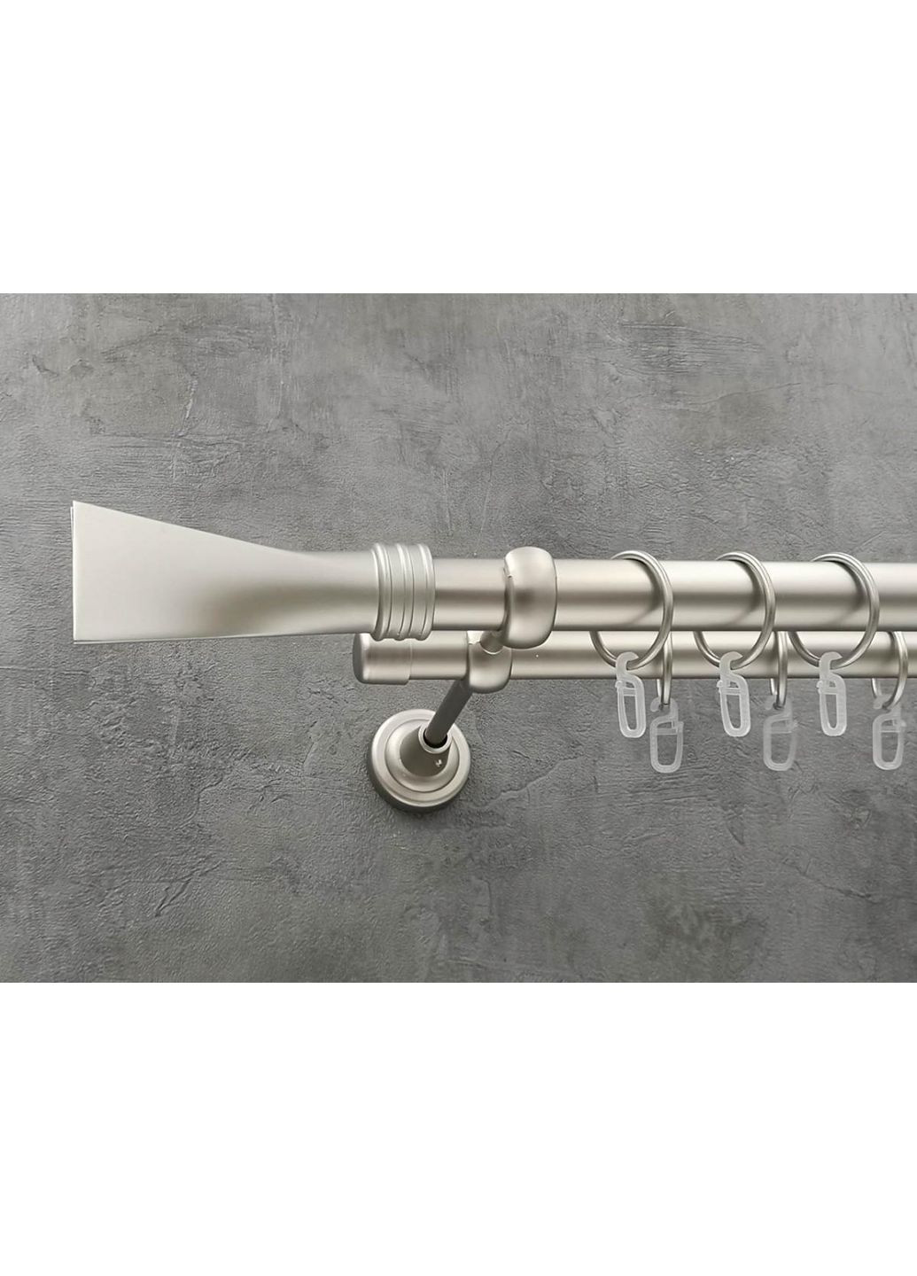 Карниз Свінг гладка штанга подвійний відкритий 25/19 мм 200 см Сатин Quadrum (352782704)