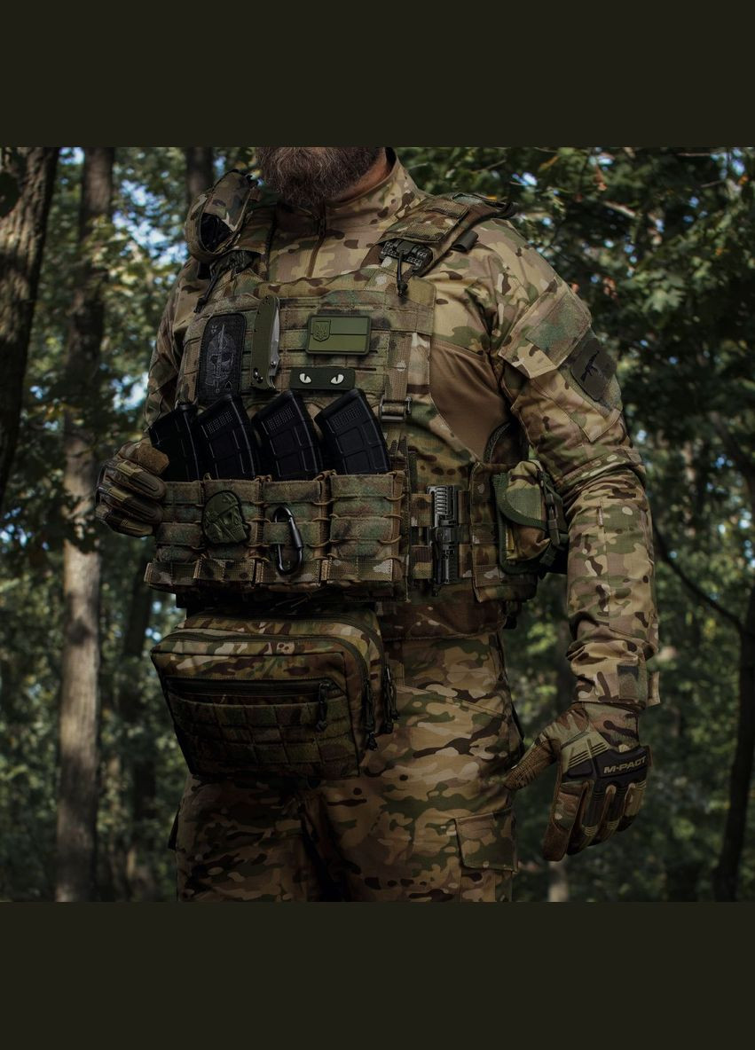 Одинарный закрытый подсумок с клапаном под магазин АК/АR. Мультикам. Ukrarmor (333721734)