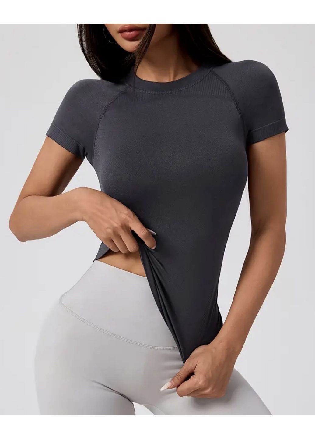 Футболка для фитнеса, йоги, спортивный топ No Brand - (365244699)