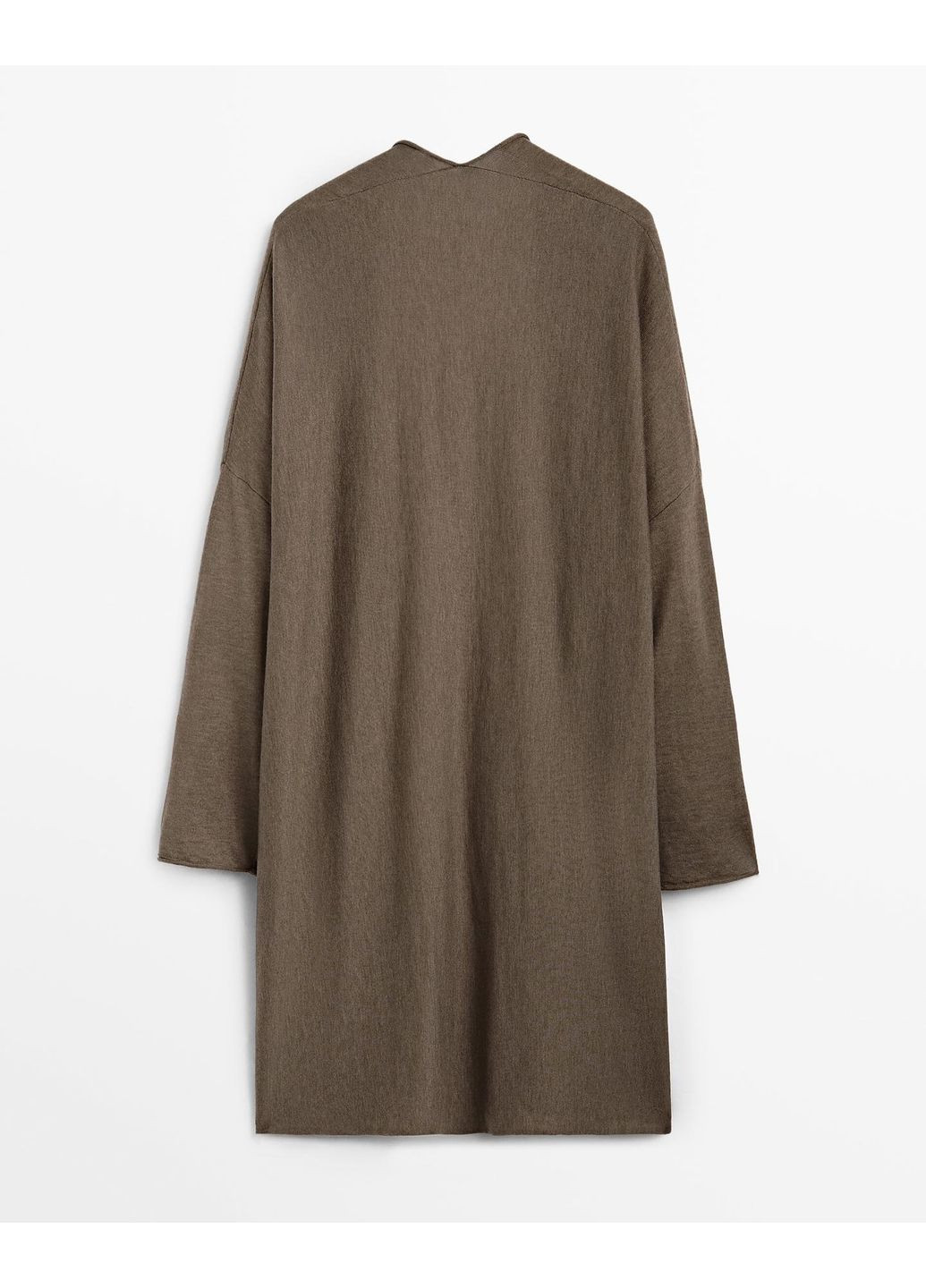 Оливковый (хаки) демисезонный кардиган Massimo Dutti