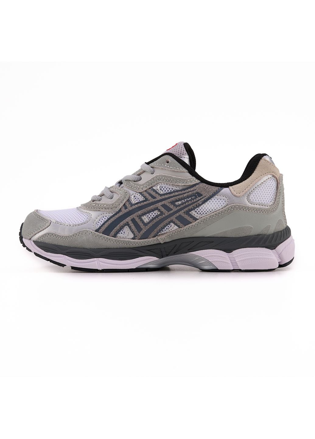 Сірі Осінні кросівки чоловічі asics gel-nyc white steel grey асікс гель нюк No Brand