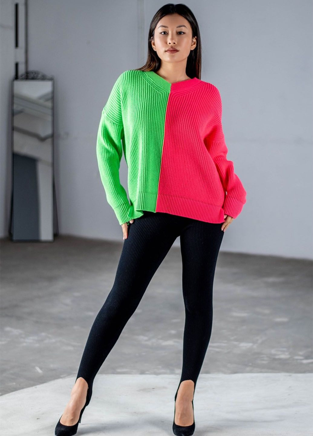 Салатовый демисезонный свитер "кэтрин" Anika