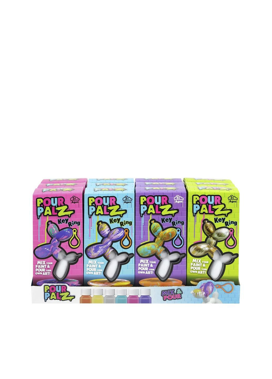 Набір для творчості Флюїд Арт "Брелок Balloon Dog" колір різнокольоровий CB-00288288 Pour Palz (369447244)