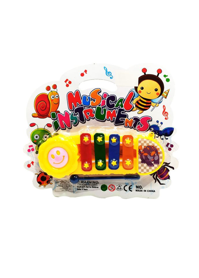 Музыкальная игрушка Ксилофон Y9093, 16 см Желтый Bambi (366977185)