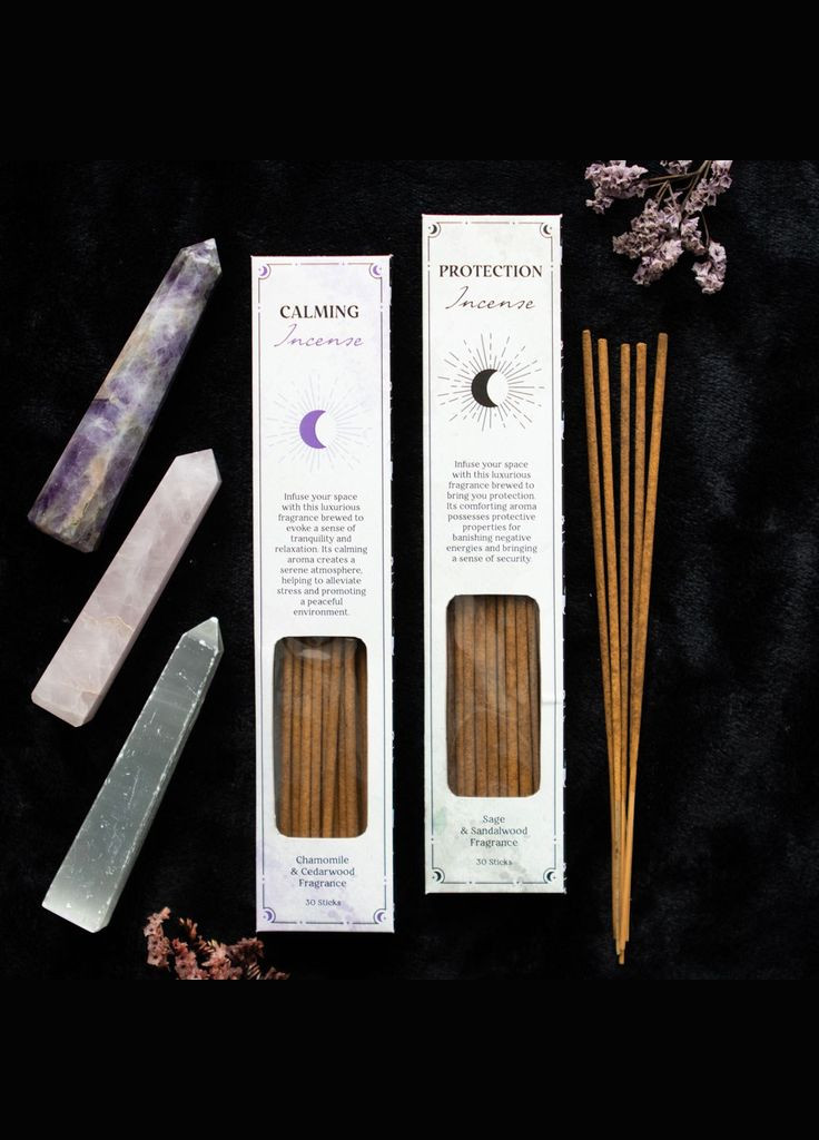 Подарочный набор ароматических палочек Calming & Protection Incense Stick Sets No Brand (314872694)