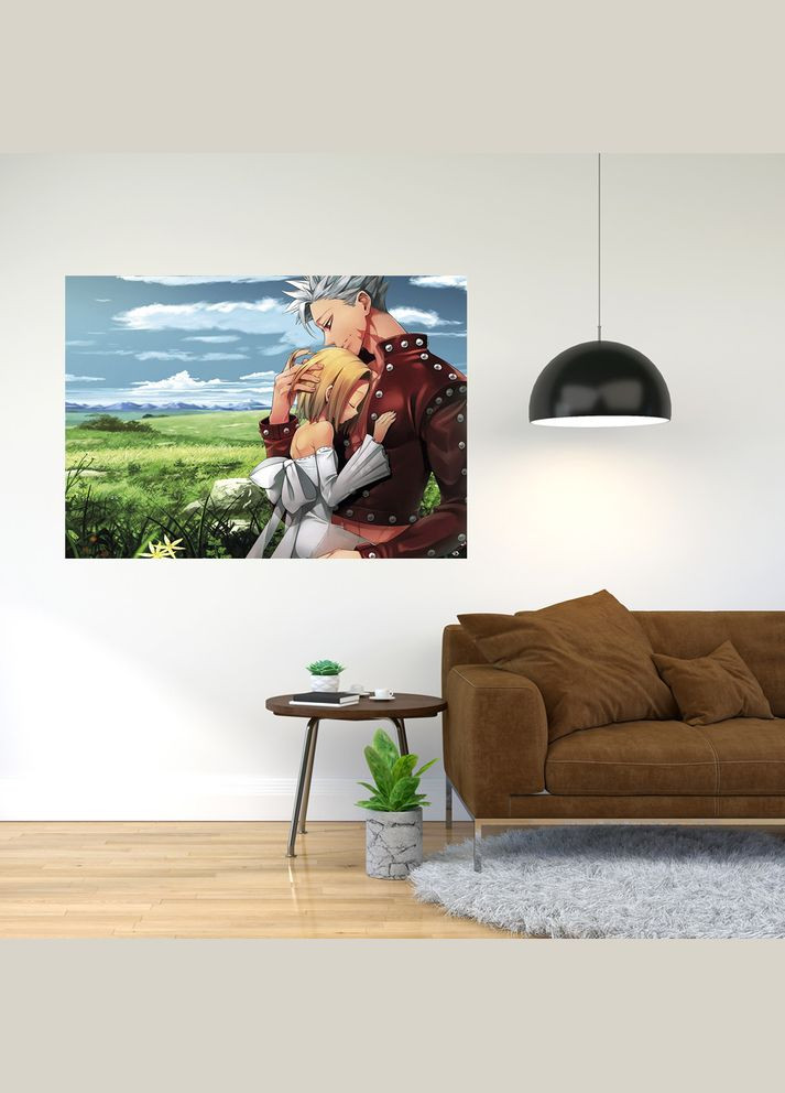 Плакат- з принтом Nanatsu no Taizai - Сім смертних гріхів (манга аніме) A4 А0 Кавун постер (316208163)