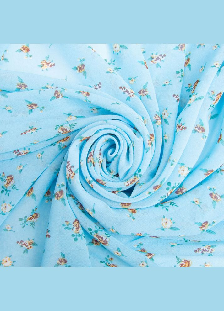 Тканина шифон плательна легка повітряна 75 г/м2 150 см для суконь, спідниць, блуз, аксесуарів трояндочки IDEIA (347599621)