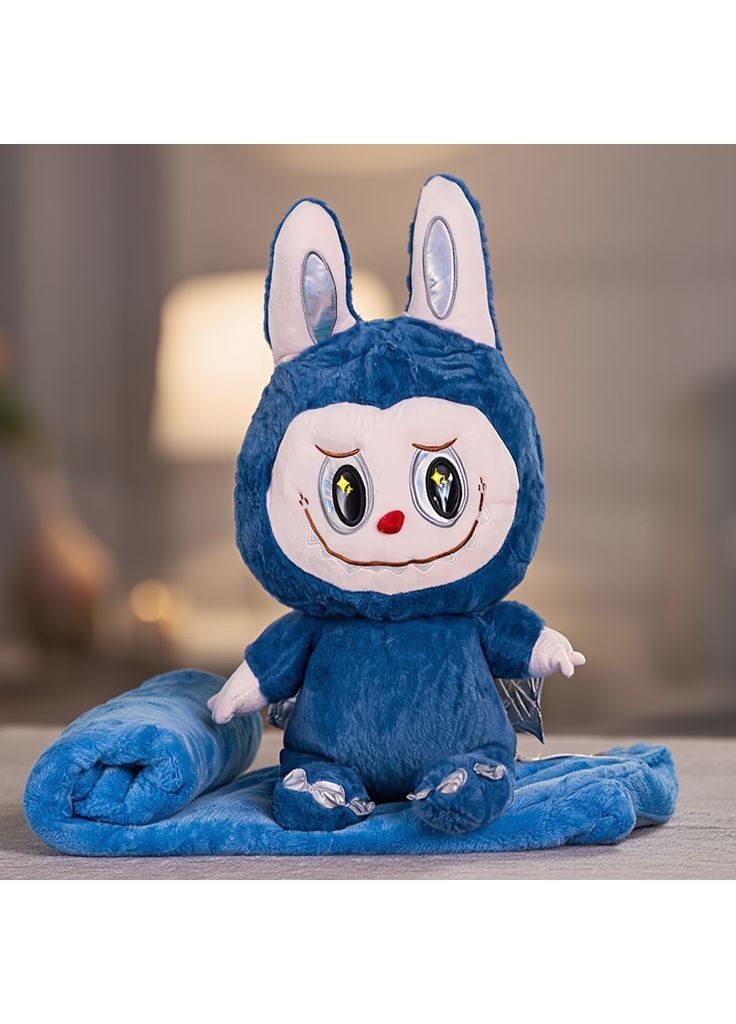 Мягкая игрушка-плед, подушка 3 в 1 Labubu Brown Dragon плед в игрушке детский плед игрушка Лабубу Синий 520-29BL Yiwu (370706584)